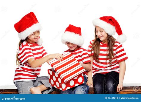 christmas kids stock photo image  childhood preschooler