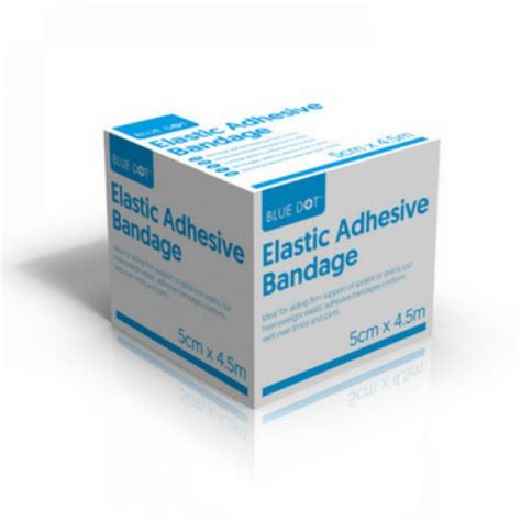 blue dot elastic adhesive bandage 5cm x 4 5m eab boxed