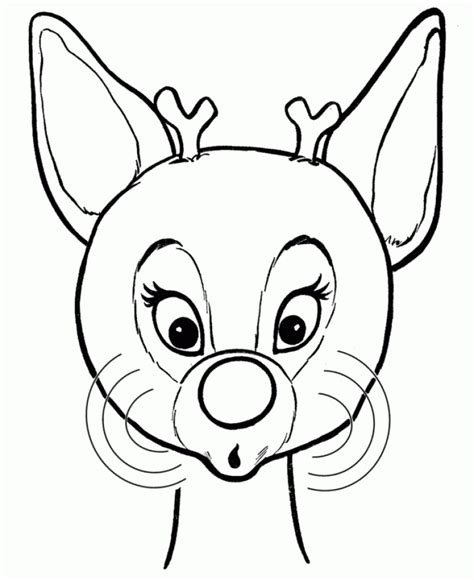 easy printable rudolph coloring page  children ulh