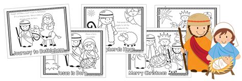 christmas story bible coloring pages