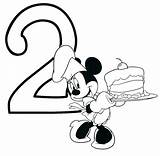 Mouse Mickey Birthday Coloring Pages Happy Getcolorings Printable Color sketch template