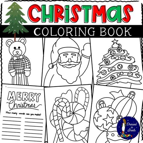 printable christmas coloring pages   teachers printable
