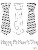 Fathers Coloring Happy Pages Tie Father Necktie Printable Ties Color Kids Template Card Print Rocks Crafts Dot Puzzle Drawing Paper sketch template