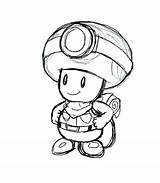 Toad Coloring Pages Mario Super Printable Getdrawings Color Getcolorings sketch template