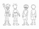 Gon Killua Coloringonly sketch template