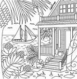 Coloring Pages Beach Color Mandala Therapy App Adult Adults Beachside Colouring Printable Scenery Book Pattern Drawing Try Colortherapy Sea Choose sketch template