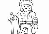 Playmobil Chevalier Chevaliers sketch template