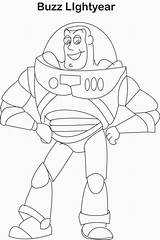 Buzz Lightyear Coloring Toy Pages Story Easy Visit Kids sketch template