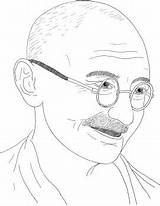 Gandhi Mahatma Drawing Sketch Quotes Outline Pencil Doonething Simple Mohandas Volunteer Ghandi Poverty Violence Homeless Self Do Government End Quotesgram sketch template