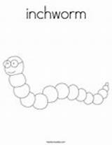 Inchworm Coloring Change Designlooter sketch template