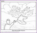 Elisha Coloring Elijah Kids Departure Pages Chariot Witnesses Fire Biblewise Bible Naaman Korner Fun Children Drawings Jesus Designlooter Template sketch template