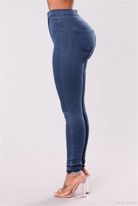 2019 Women Sexy Jeans High Waist Elastic Big Ass High