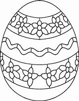 Easter Coloring Printable Egg Pages Eggs Getdrawings sketch template