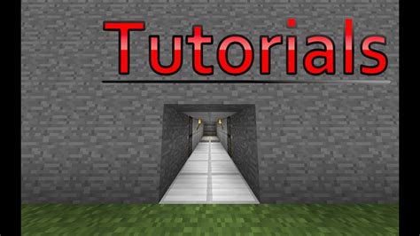 Minecraft How To Make A Simple Hidden Piston Door