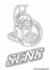 Ottawa Senators Nhl Ausmalbilder Oilers Edmonton sketch template