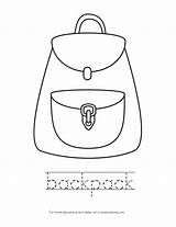 Backpack Coloring Pages Color School Back Kid Clipart Simple Theme Beautiful Camping Entitlementtrap Printable Classroom Webstockreview sketch template