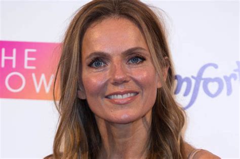 geri halliwell sexy pics spice girls star stuns in hot nude dress daily star