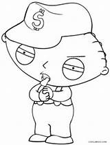 Coloring Stewie Pages Guy Gangster Family Griffin Printable Drawing Gangsta Cartoon Kids Girl Cool2bkids Brian Ghetto Sheets Color Print Mickey sketch template