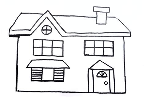house coloring page  printable coloring pages  kids