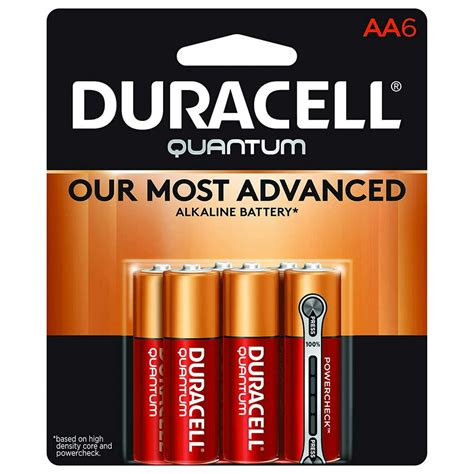 Duracell Quantum Aa Alkaline Batteries Long Lasting All Purpose