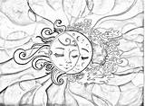 Moon Coloring Sun Pages Mandala Adult Printable Color Sheets Star Luna Choose Board Getdrawings Fairy Drawing Getcolorings Google Print sketch template