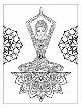 Yoga Meditation Printable Pose Getcolorings Chakra Zen sketch template