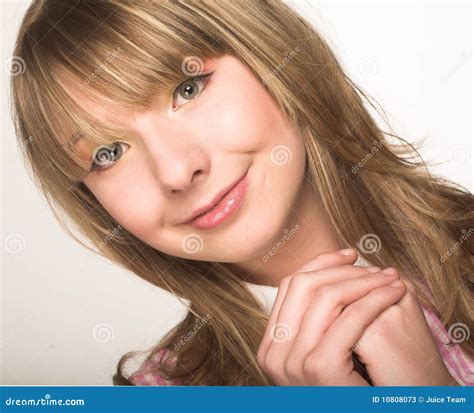 Innocent Teen Girl Stock Image Image Of Lingerie Face 10808073