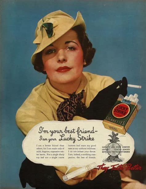 1930s big original vintage lucky strike cigarettes lady fashion photo