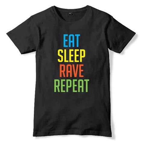 eat sleep rave repeat t shirt ~ dj t shirts merch