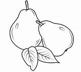 Peras Pears Mewarnai Birnen Birne Pera Pear Pere Disegno Ausmalen Hitam Putih Colorear Paud Buahan Kolorowanki Desenho Untuk Usia Gruszki sketch template