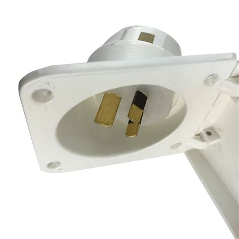 caravan  amp power inlet  motorhome rv  transco electrical socket white ebay