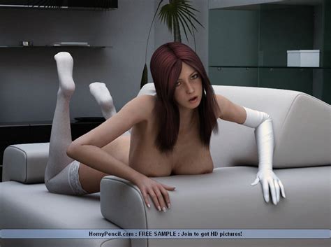 These 3d Models Posing Nude And Masturbating For Self Sex