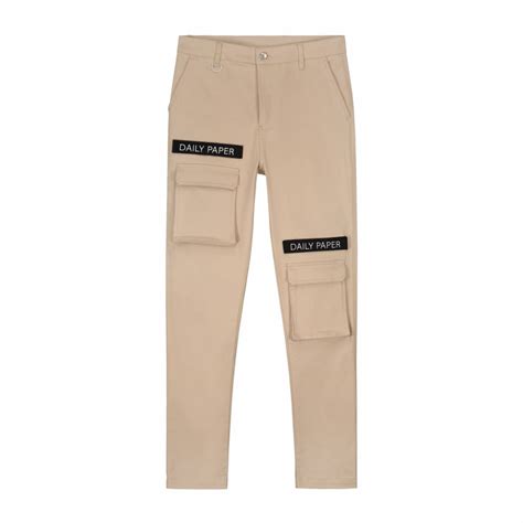 daily paper cargo pants beige sixstreetshop sneakers streetwear