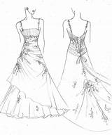 Coloring Pages Dress Wedding Dresses Drawing Sketch Designs Clothes Clothing Color Collection Male Popular Getdrawings Coloringhome Library Clipart Comments sketch template
