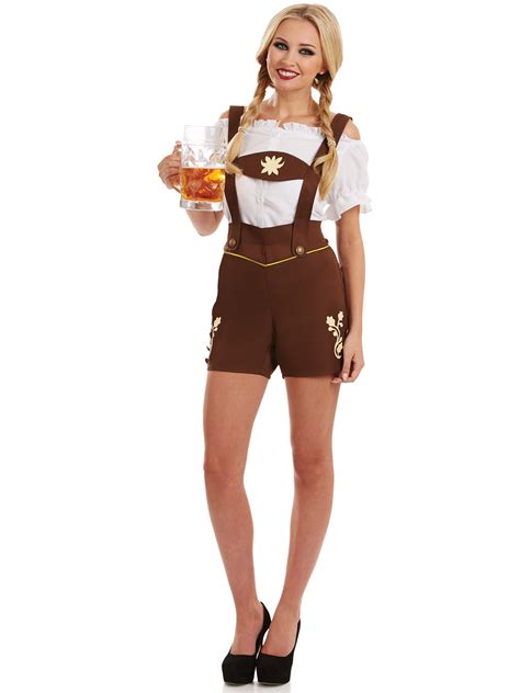 ladies oktoberfest costume bavarian lederhosen adult fancy