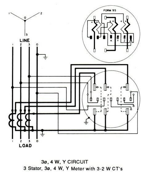 diagram wiring diagram kwh meter  phase mydiagramonline