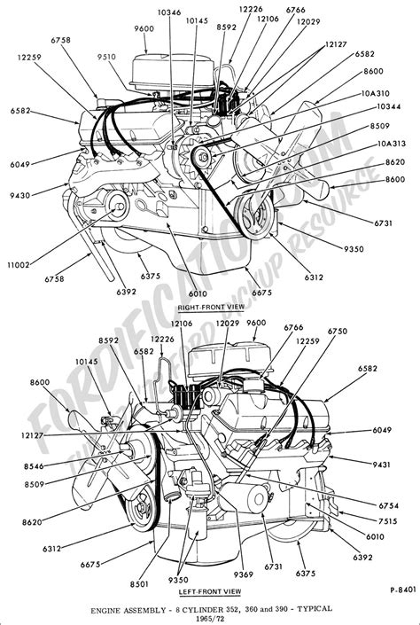 ford  engine parts diagram