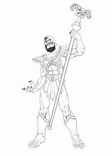 Skeletor Inks Ssava sketch template