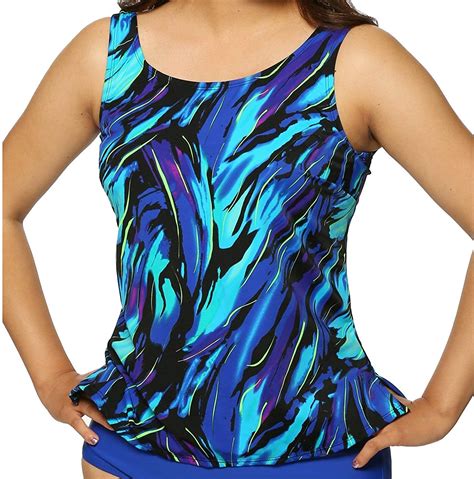 swimsuits just for us women s high neck plus size swim top