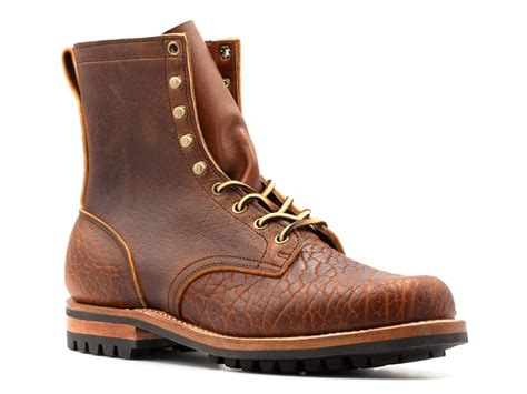 bison leather upland boots   truman boot  american