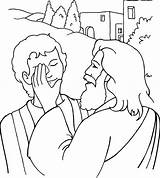 Coloring Jesus Pages Miracles Getdrawings sketch template