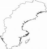 Sweden Map Blank Outline Maps Aneki sketch template
