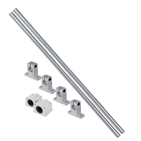 silver mm  cylinder linear shaft optical axis lmm cnc ball  units linear rail