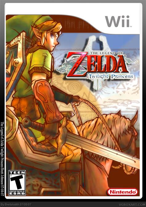 The Legend Of Zelda Twilight Princess Wii Box Art Cover