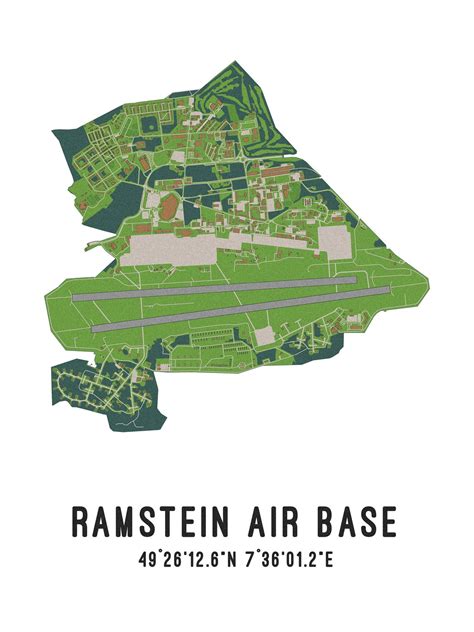 ramstein air base karte poster druckbare wanddeko etsy