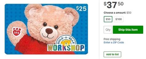build  bear workshop promotions   gift cards