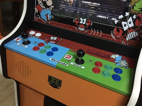 videogame arcade cabinato mario bros nintendo cabinet custom