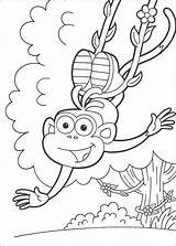 Monkey Dora Hellokids sketch template
