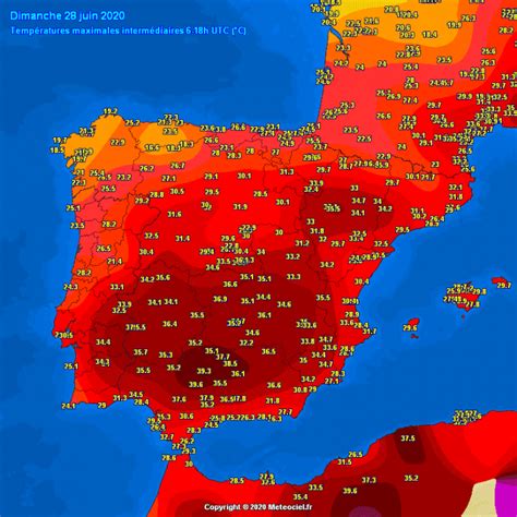 temperatures  southern spain