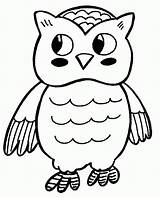 Owl Drawing Kids Clipart Coloring Library Colouring Pic Pages sketch template